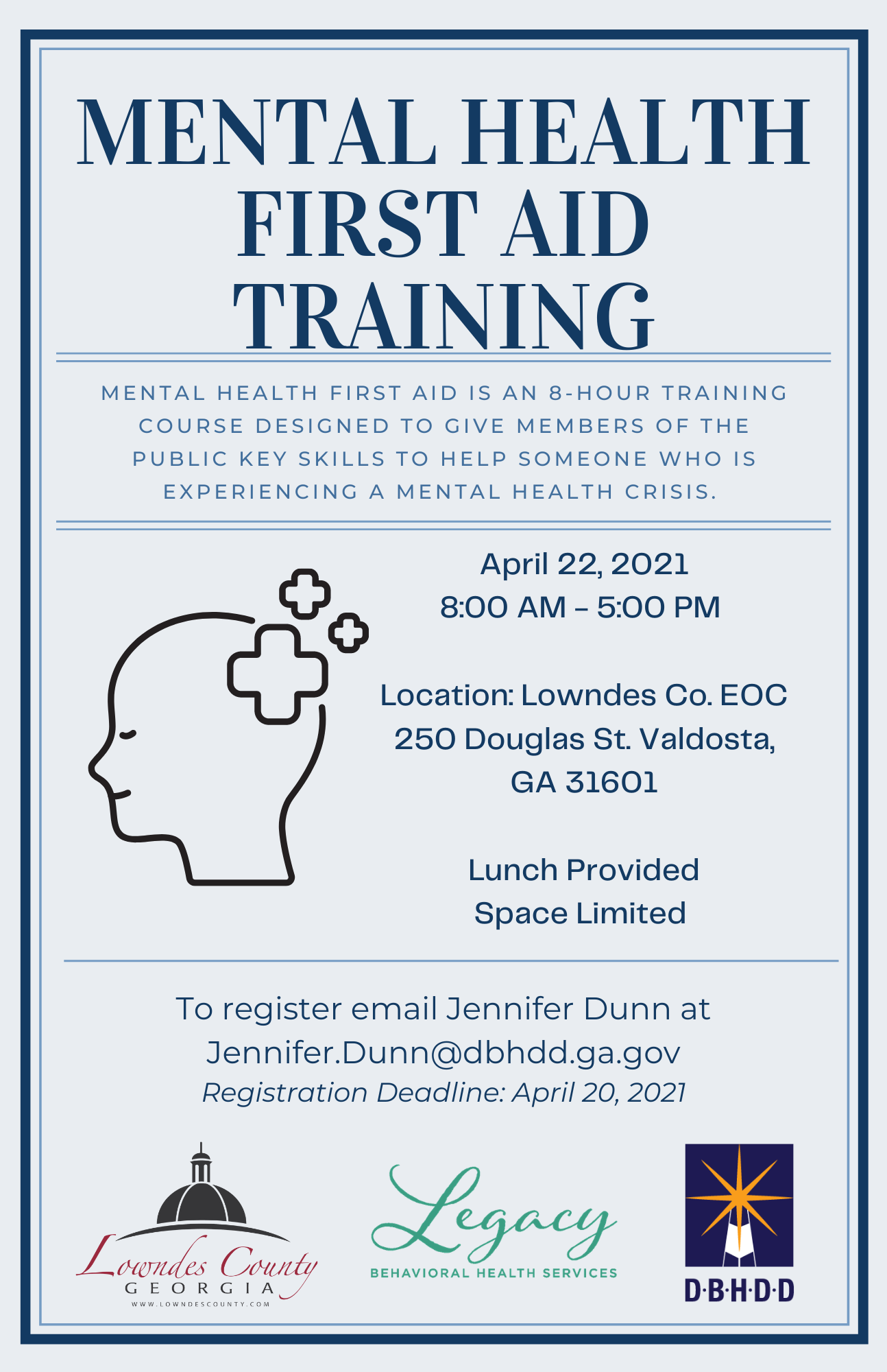 Mental Health First Aid Training 1 Legacy Behavioral Health Services